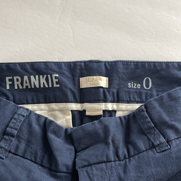 J Crew - Frankie Navy Blue Shorts - size 0 - Picture 3 of 5